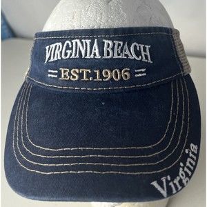 Virginia Beach Virginia Hat Cap Visor EST. 1906 Adjustable Spellout